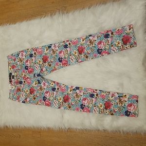 MASOI USA FLORAL SKINNY PANTS